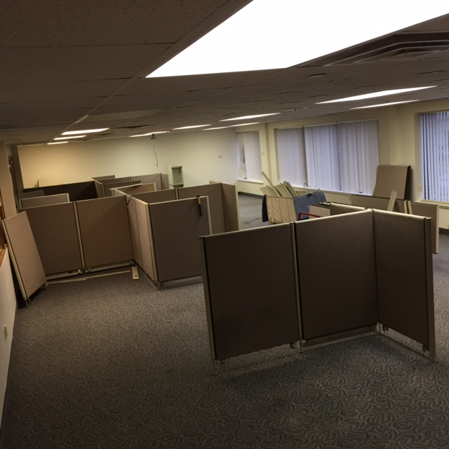 Setting up cubicles