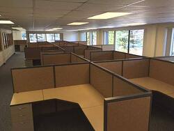 Room of cubicles