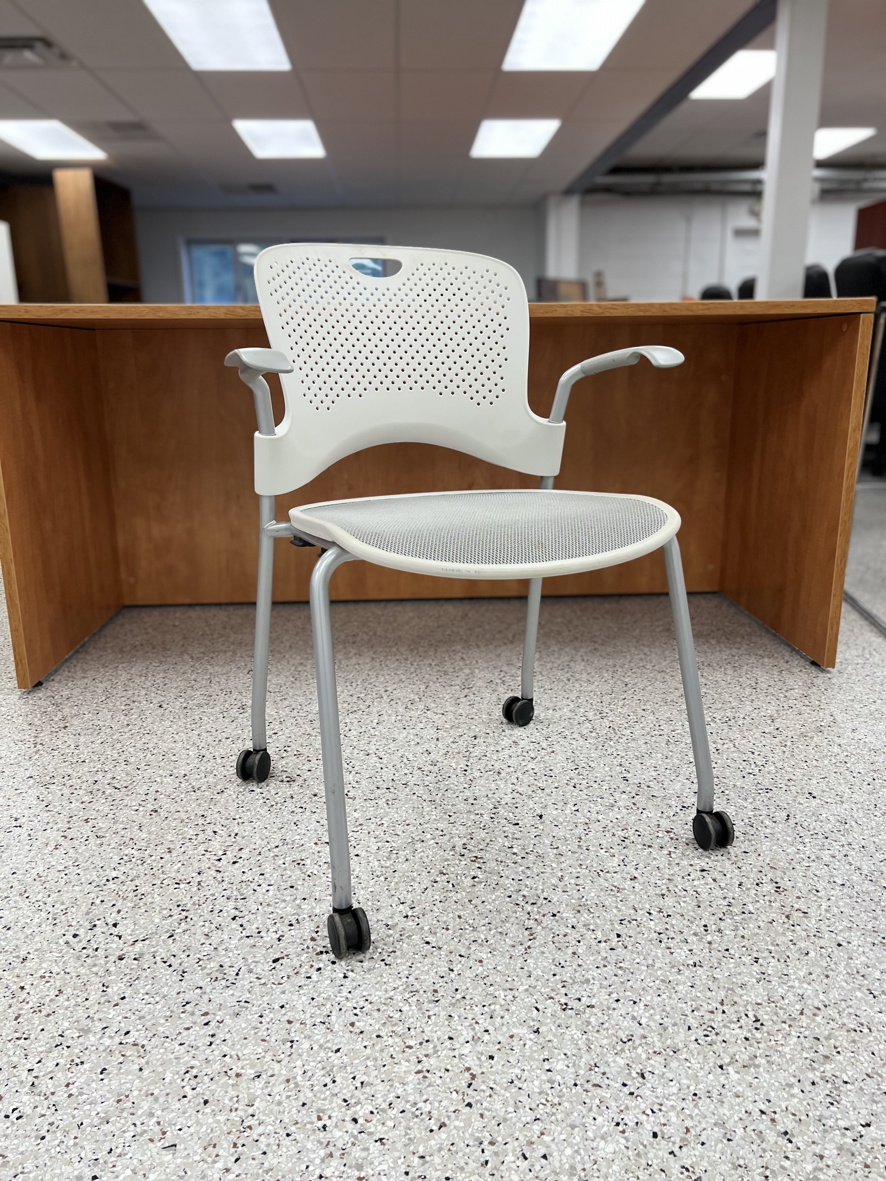 herman miller caper stacking off-white
