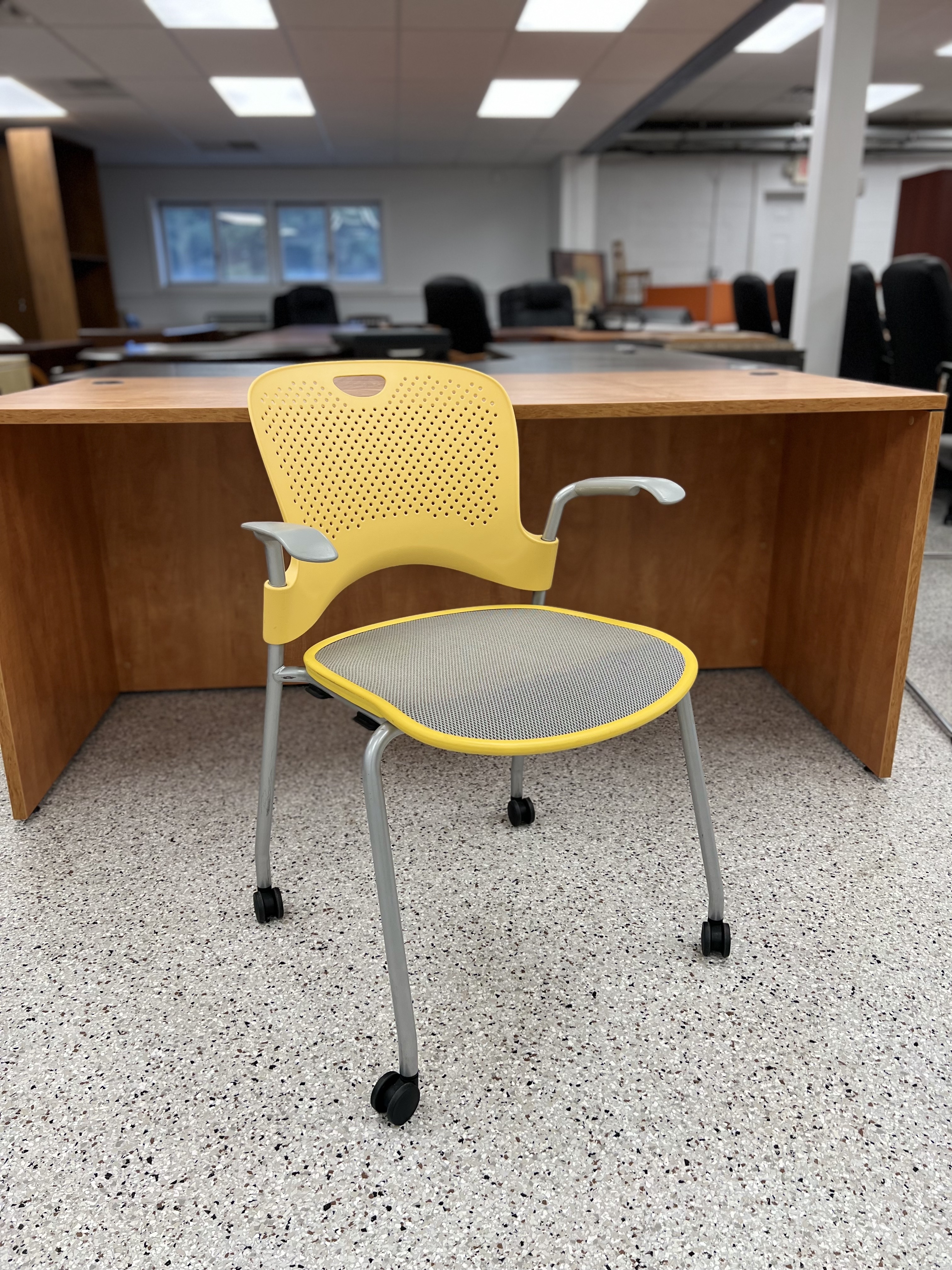 herman miller stacking in lemon